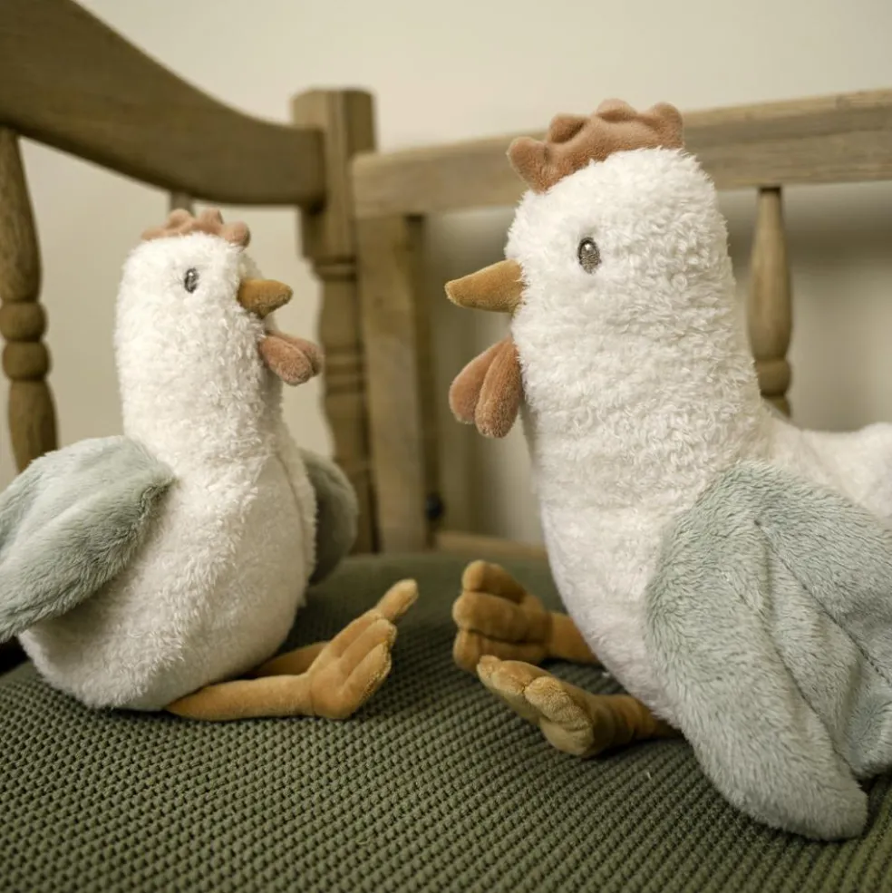 Peluche poule Little Farm (17 cm)