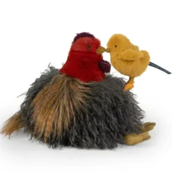 Peluche Poule Tout autour du monde (28 cm)