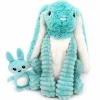 Peluche Toudou maman et bébé Les Ptipotos Aqua (25 cm)