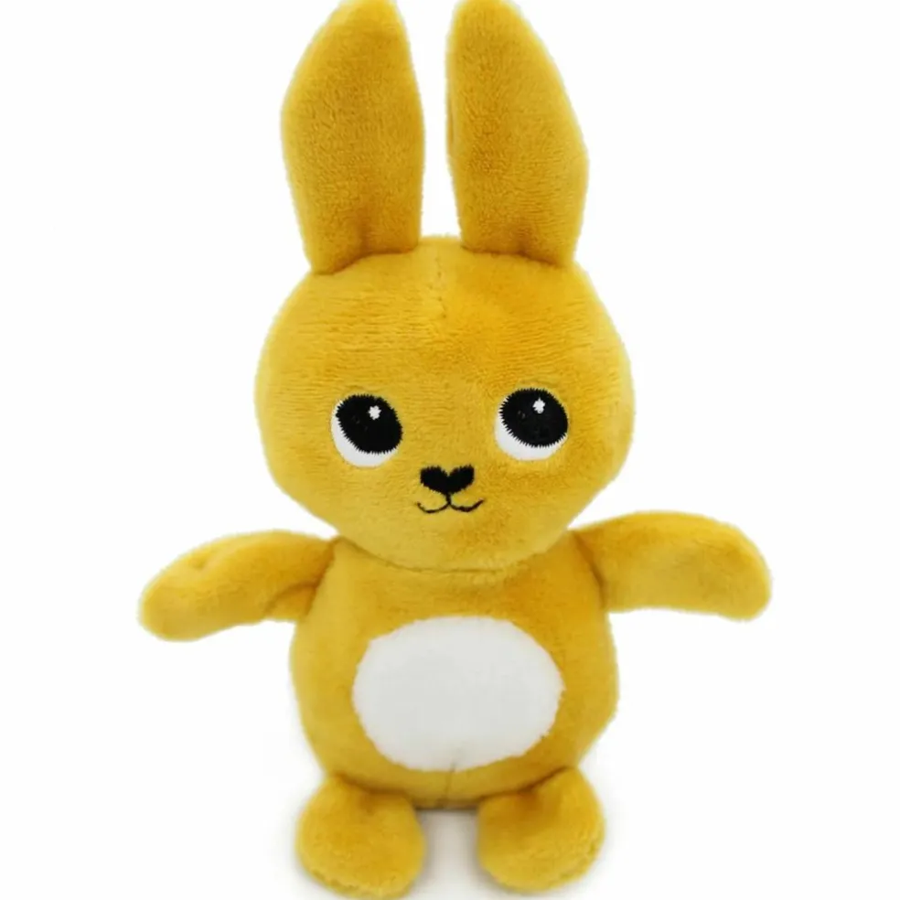 Peluche Toudou maman et bébé Les Ptipotos Moutarde (25 cm)