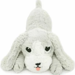 Peluche Toutou maman et bébé Les Ptipotos Gris clair (34 cm)