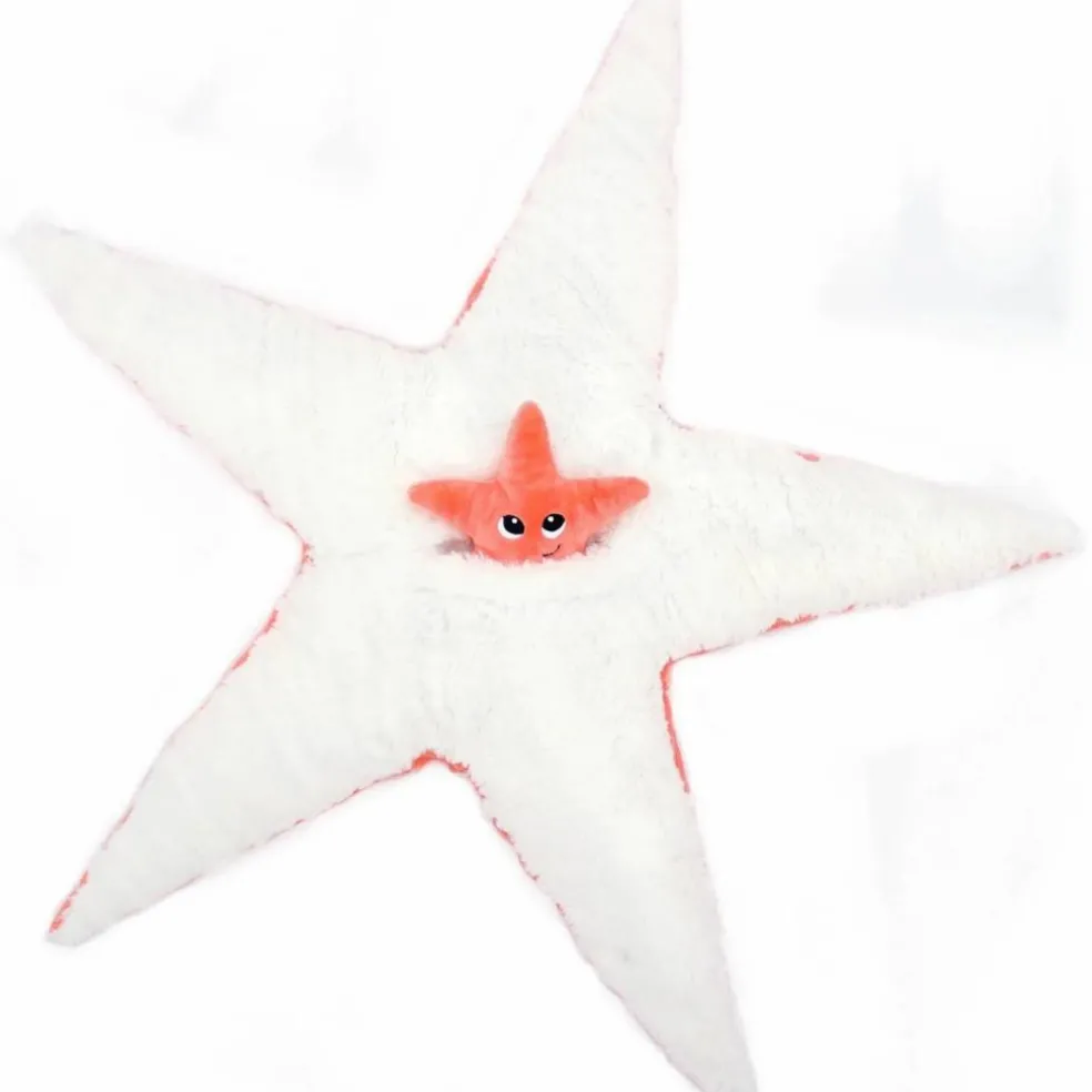 Peluche Wahou maman et bébé Les Ptipotos Corail (62 cm)