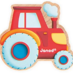 Perles à enfiler en bois Ferme potager (11 pièces)