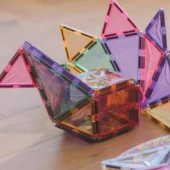 Petit kit de construction magnétiques couleur pastel (36 pièces)