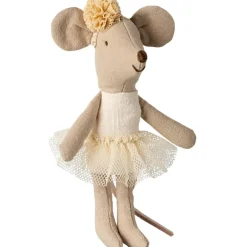 Petite sœur Souris ballerine Blanc cassé
