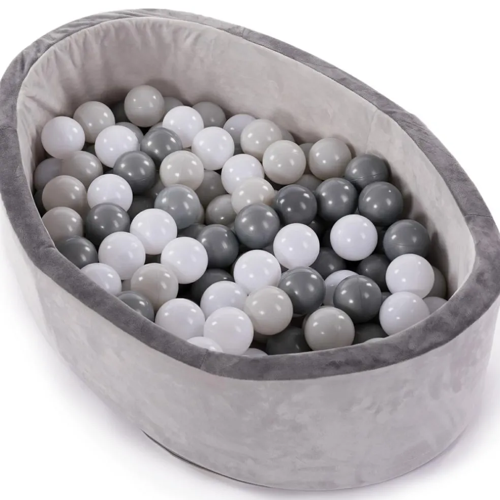 Piscine à balles grise