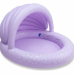 Piscine enfant avec auvent Léopard lila (100 cm)