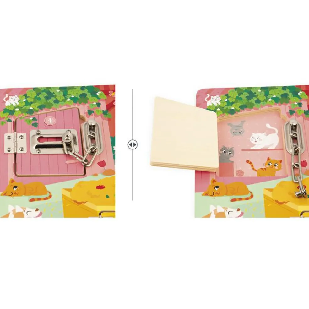 Planche à cadenas en bois La Ferme