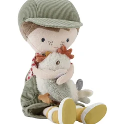 Poupée Jim ferme avec poule (35 cm)