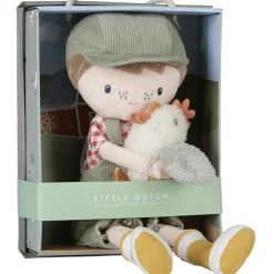 Poupée Jim ferme avec poule (35 cm)