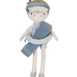 Poupée souple bébé Plage Jim bleu (28 cm)