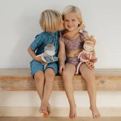 Poupée souple bébé Plage Jim bleu (28 cm)