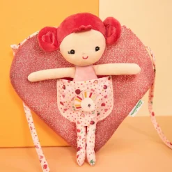 Poupée souple et sac cœur