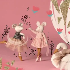 Poupée souple souris Anna La petite école de danse (28 cm)