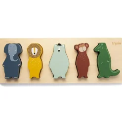 Puzzle à encastrement en bois Animaux