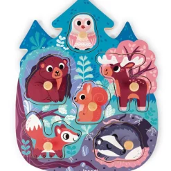 Puzzle à encastrement Happy Forest (6 pièces)