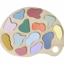Puzzle à encastrer en bois Couleurs (14 pièces)