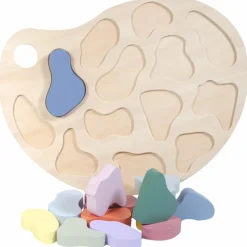 Puzzle à encastrer en bois Couleurs (14 pièces)