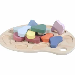 Puzzle à encastrer en bois Couleurs (14 pièces)