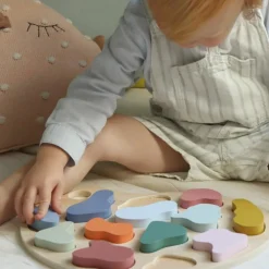 Puzzle à encastrer en bois Couleurs (14 pièces)