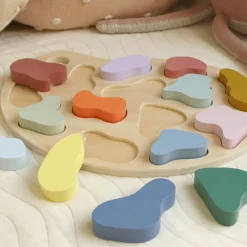 Puzzle à encastrer en bois Couleurs (14 pièces)