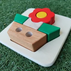 Puzzle à encastrer Fleur (6 pièces)