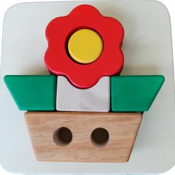 Puzzle à encastrer Fleur (6 pièces)