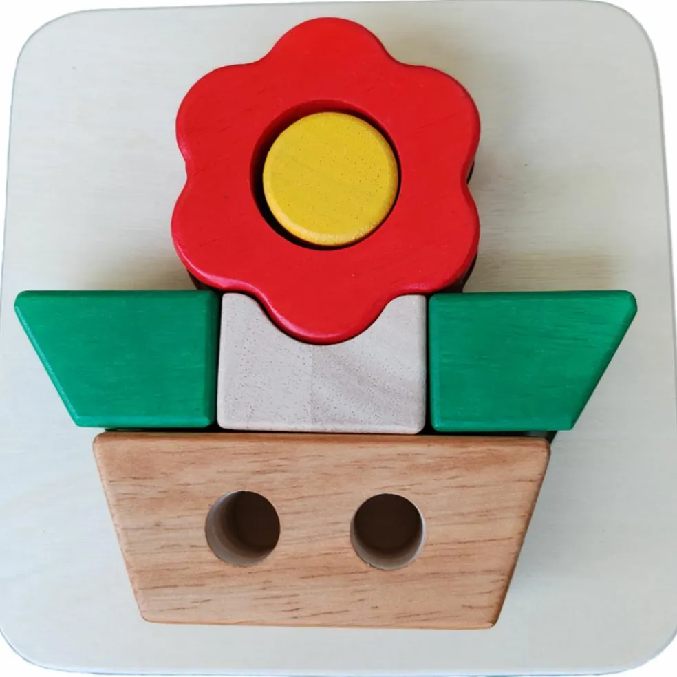 Puzzle à encastrer Fleur (6 pièces)