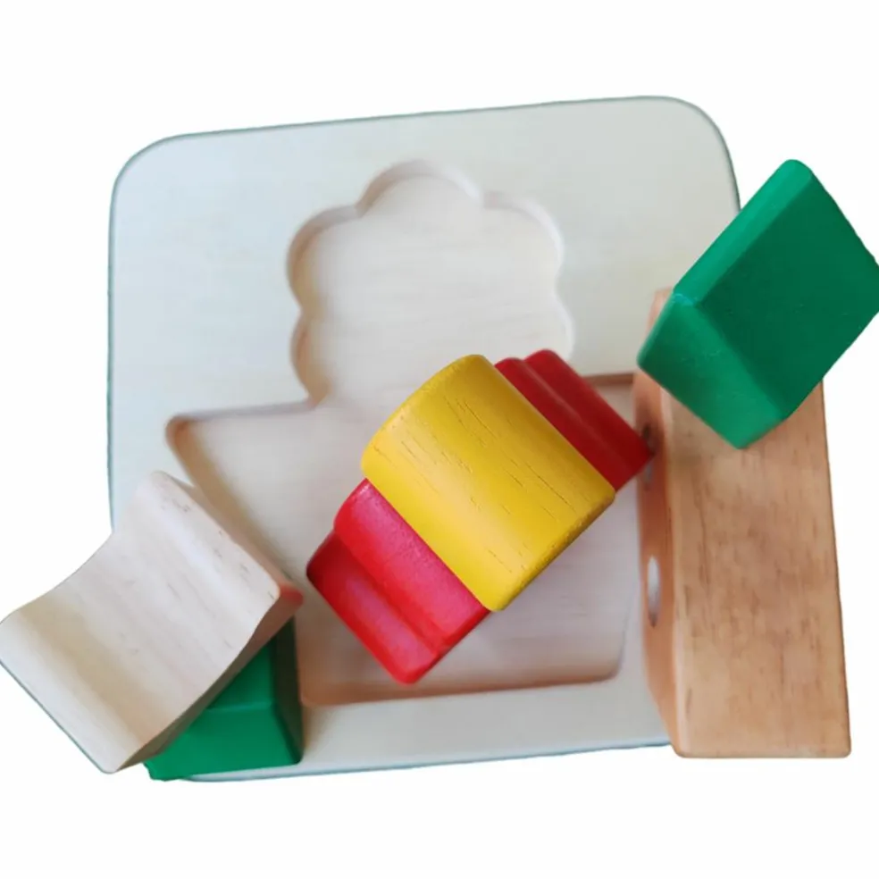 Puzzle à encastrer Fleur (6 pièces)