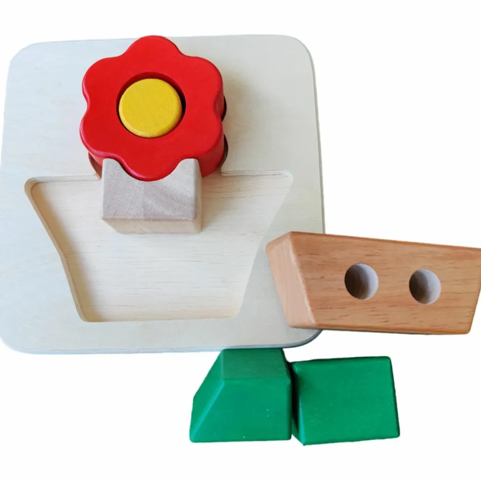 Puzzle à encastrer Fleur (6 pièces)