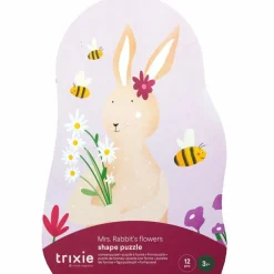 Puzzle à forme les fleurs de Mrs. Rabbit (12 pièces)