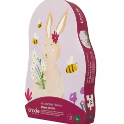 Puzzle à forme les fleurs de Mrs. Rabbit (12 pièces)