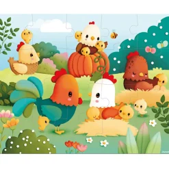 Puzzle Bienvenue à la basse-cour (20 pièces)