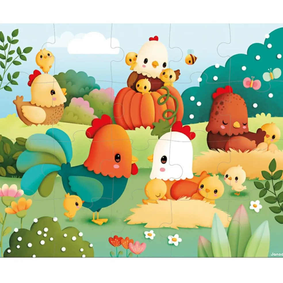 Puzzle Bienvenue à la basse-cour (20 pièces)