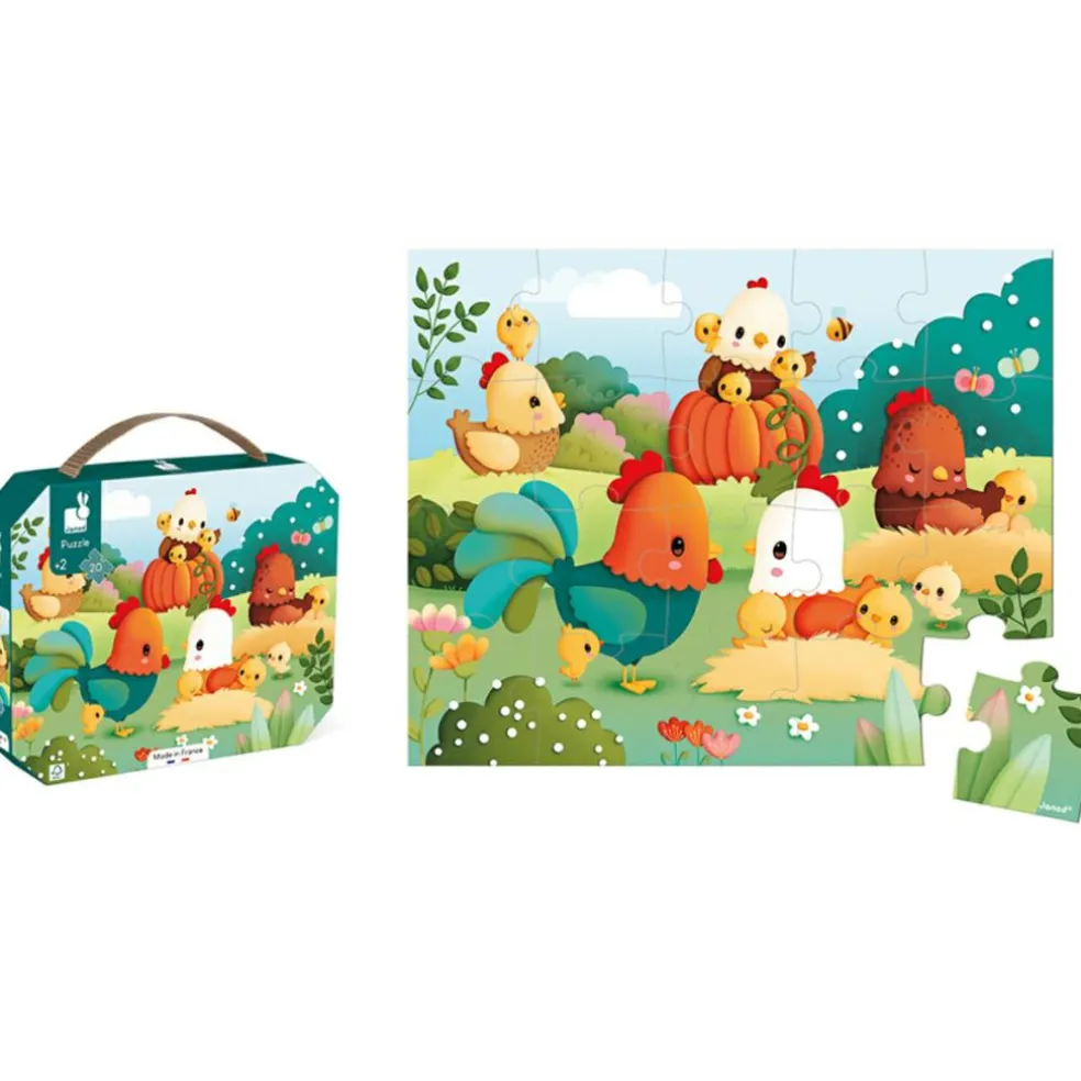 Puzzle Bienvenue à la basse-cour (20 pièces)