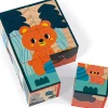 Puzzle cubes en bois Animaux WWF (6 cubes)