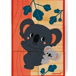 Puzzle cubes en bois Animaux WWF (6 cubes)