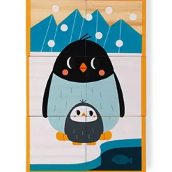 Puzzle cubes en bois Animaux WWF (6 cubes)