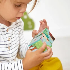 Puzzle cubes en bois Animaux de la Ferme