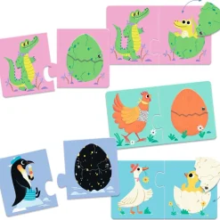 Puzzle duo-trio Articulo Les œufs rigolos (12 pièces)