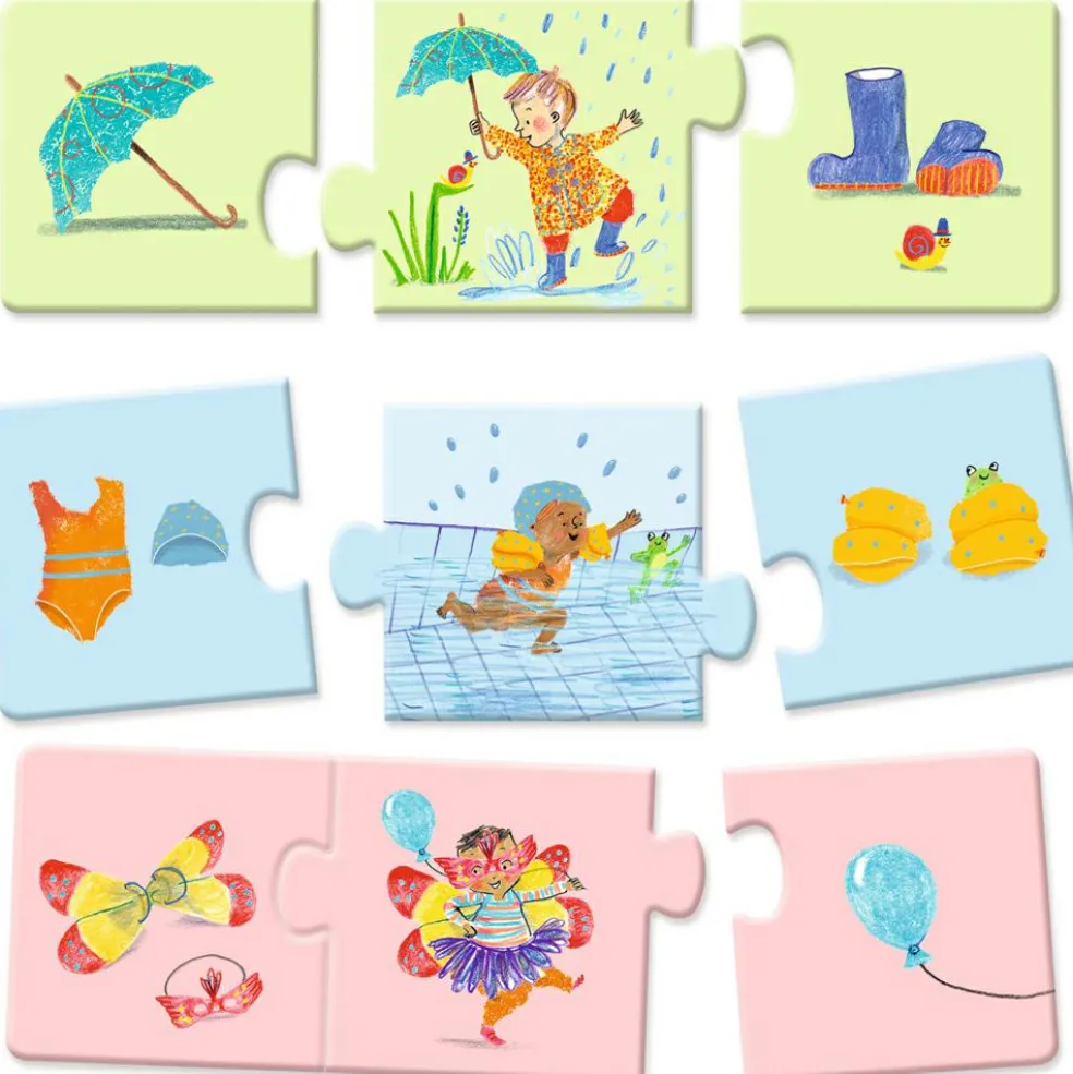 Puzzle duo-trio Mon quotidien (16 pièces)