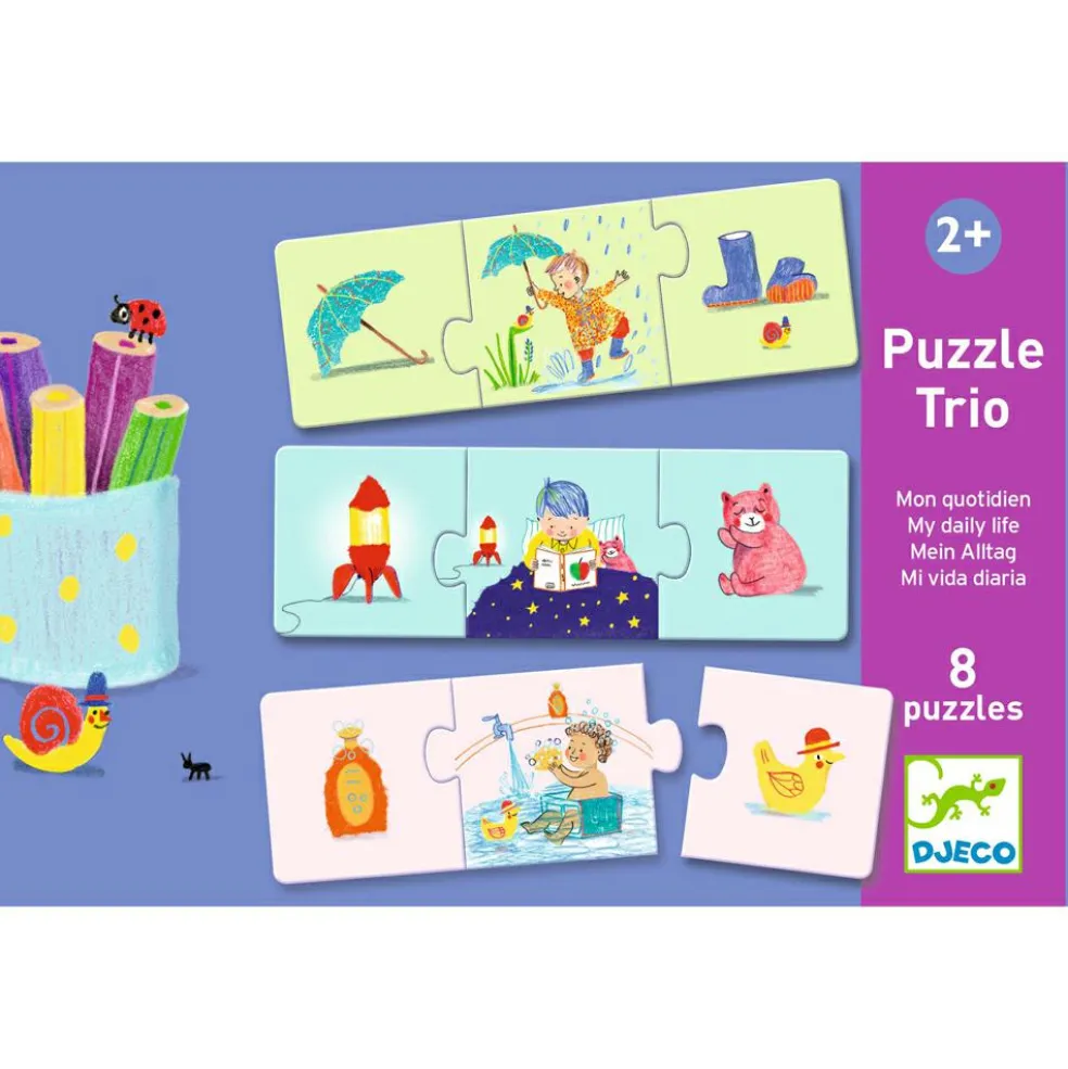 Puzzle duo-trio Mon quotidien (16 pièces)