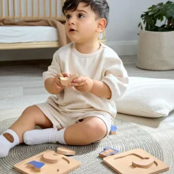 Puzzle en bois 2 pièces Little Mateys Chien-Oiseau