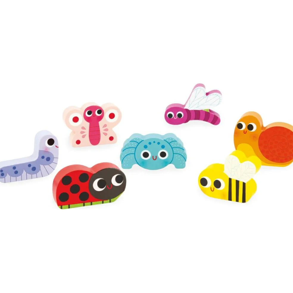 Puzzle en bois Chunky Le jardin (8 pièces)