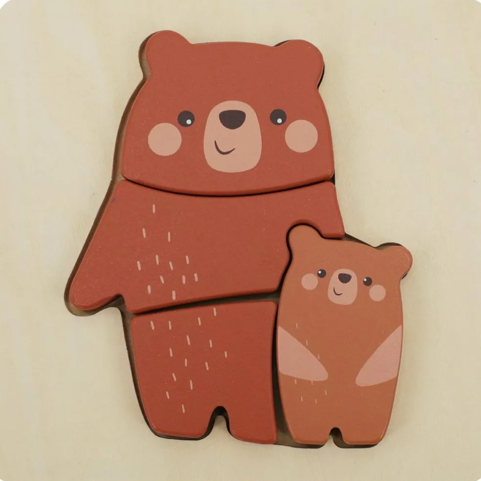 Puzzle en bois Ours (4 pièces)