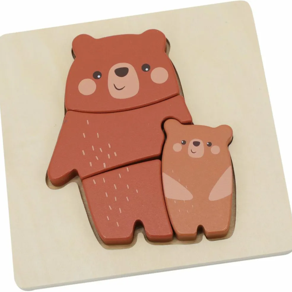 Puzzle en bois Ours (4 pièces)