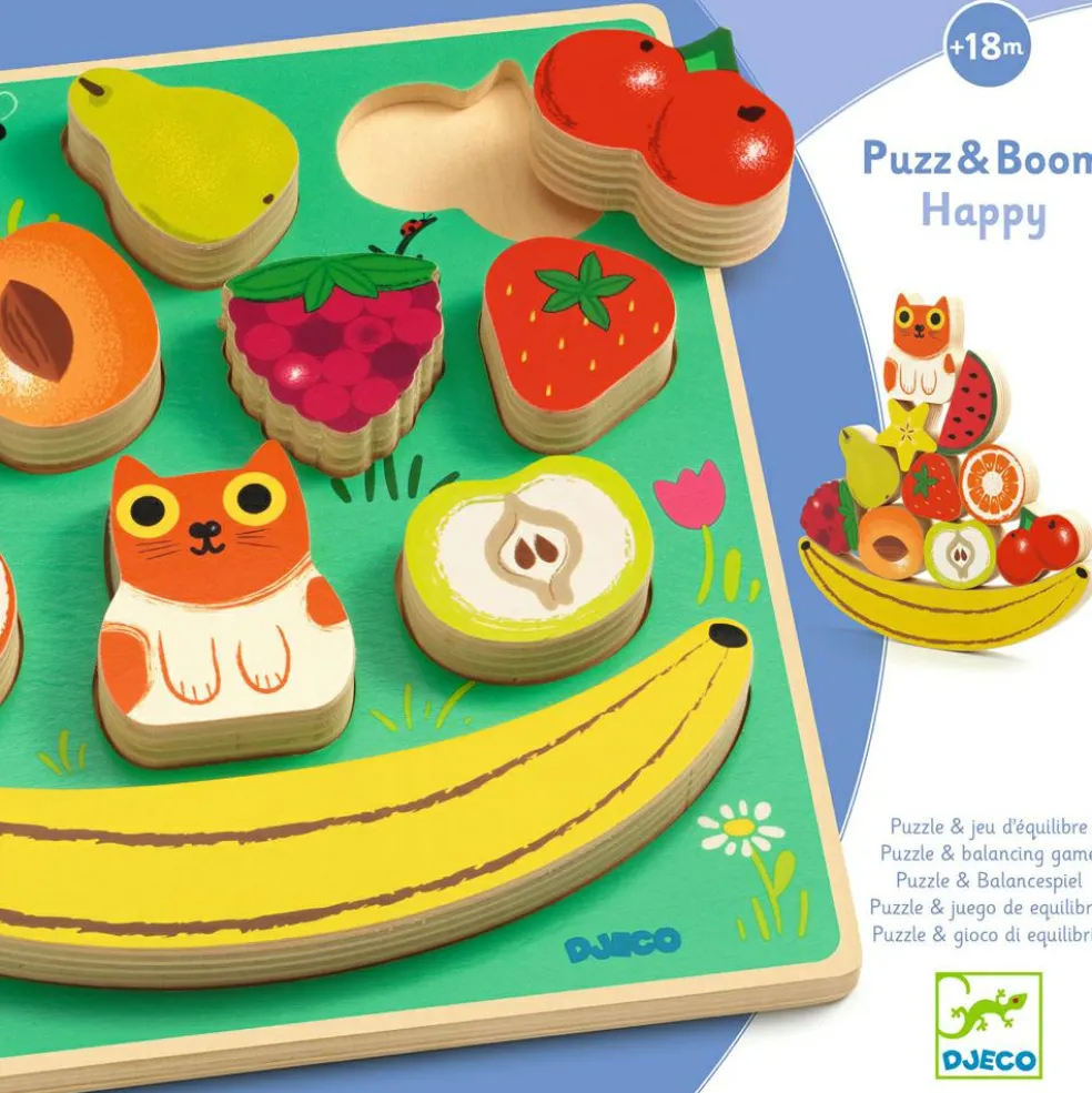 Puzzle en relief Puzz & Boom Happy (12 pièces)