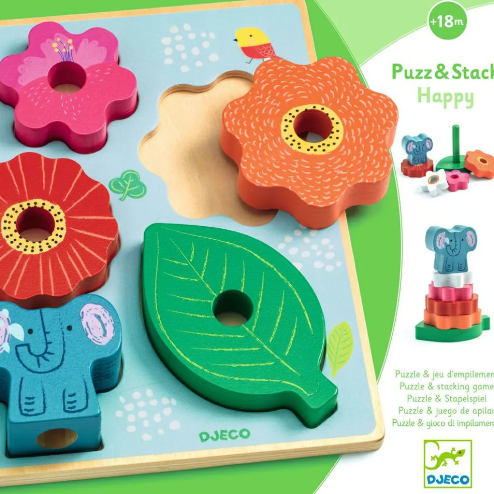 Puzzle en relief Puzz & Stack Happy (7 pièces)