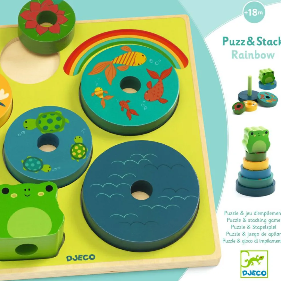 Puzzle en relief Puzz & Stack Rainbow (7 pièces)
