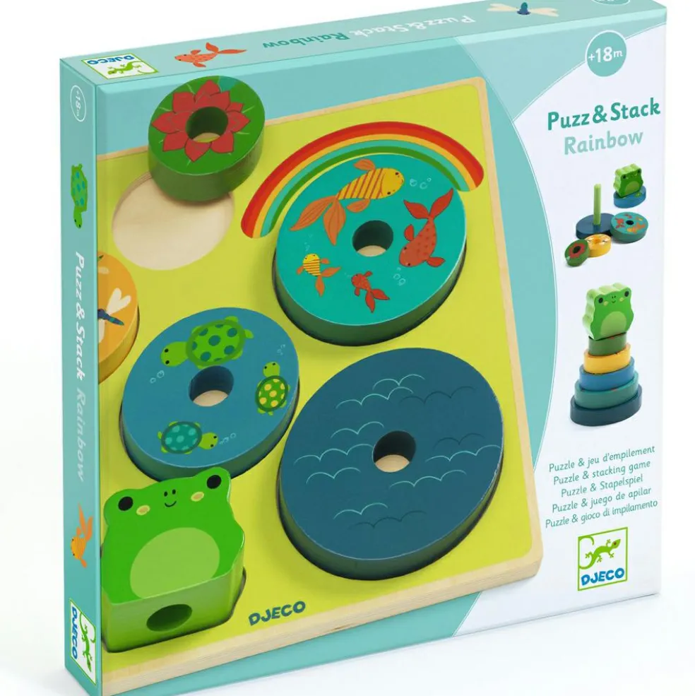 Puzzle en relief Puzz & Stack Rainbow (7 pièces)